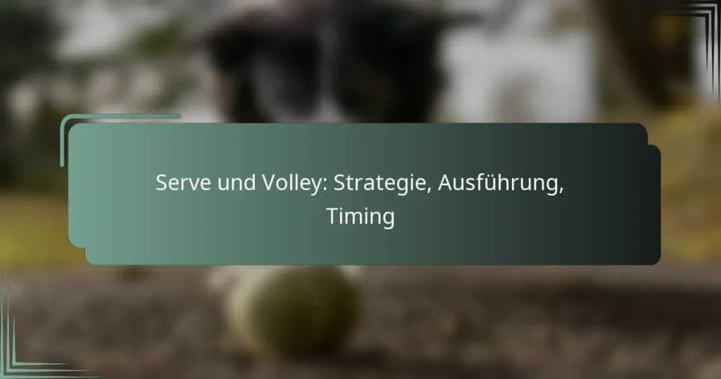 Serve und Volley: Strategie, Ausführung, Timing
