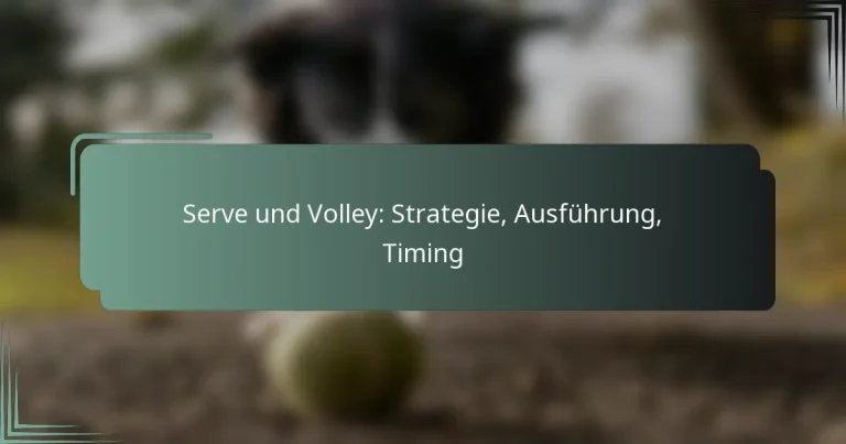 Serve und Volley: Strategie, Ausführung, Timing